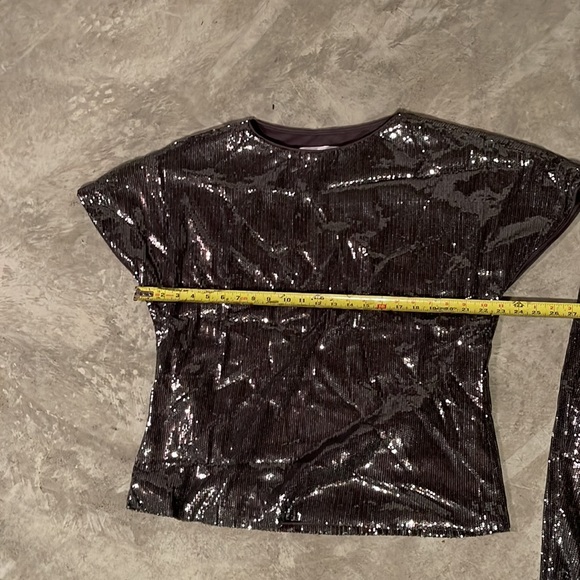 Rubin Singer Studio All-Over Sequin Top and dress pants. Pants have a side zip. - Picture 15 of 16